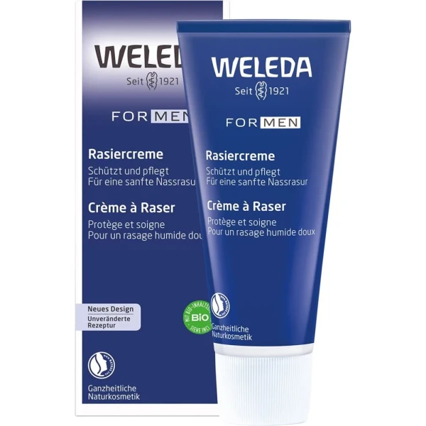 Hier sehen Sie den Artikel WELEDA FOR MEN Rasiercreme Tb 75 ml aus der Kategorie Rasier-Cremen/Gel/Schaum/Seifen. Dieser Artikel ist erhältlich bei pedro-shop.ch
