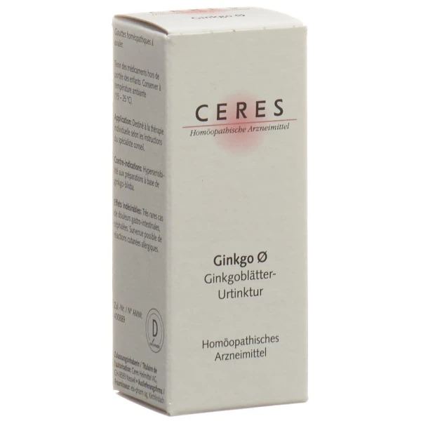 CERES Ginkgo Urtinkt Fl 20 ml