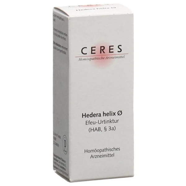 Hier sehen Sie den Artikel CERES HEDERA HELIX URTINKT FL 20 ML aus der Kategorie . Dieser Artikel ist erhältlich bei pedro-shop.ch