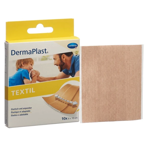 DERMAPLAST TEXTIL Schnellverb 8x10cm 10 Stk