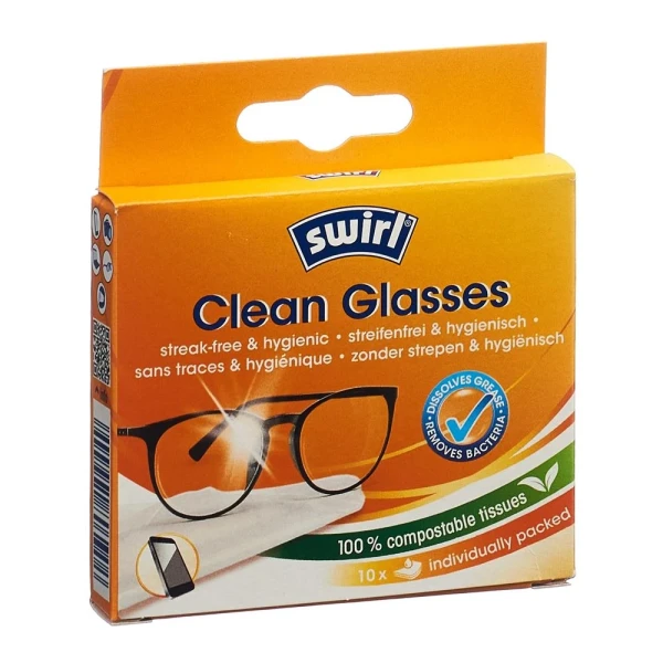 Hier sehen Sie den Artikel SWIRL Brillenputztücher 10 Stk aus der Kategorie Anti-Anlauf und Reinigung. Dieser Artikel ist erhältlich bei pedro-shop.ch