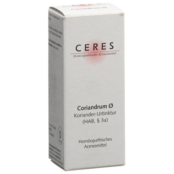 Hier sehen Sie den Artikel CERES CORIANDRUM URTINKT FL 20 ML aus der Kategorie . Dieser Artikel ist erhältlich bei pedro-shop.ch