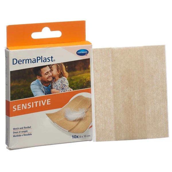 DERMAPLAST SENSITIVE Schnellverb hf 8x10cm 10 Stk