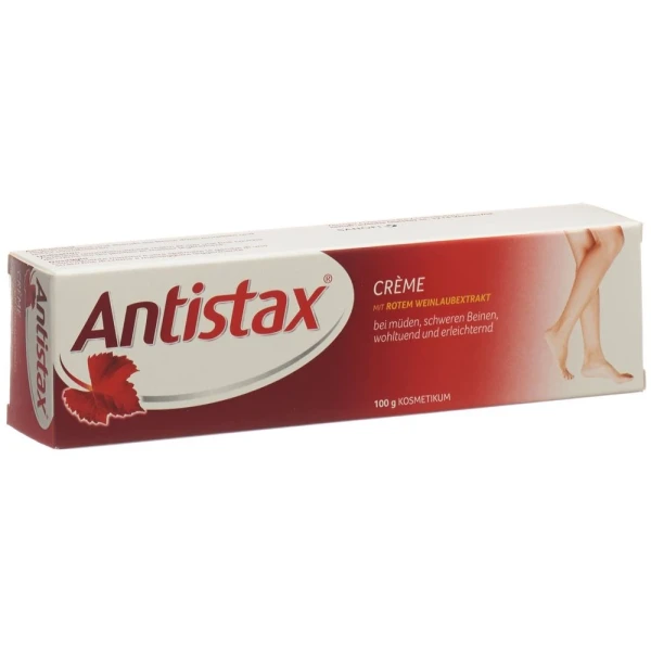 Hier sehen Sie den Artikel ANTISTAX Creme Tb 100 g aus der Kategorie Fuss-Balsam/Creme/Gel. Dieser Artikel ist erhältlich bei pedro-shop.ch