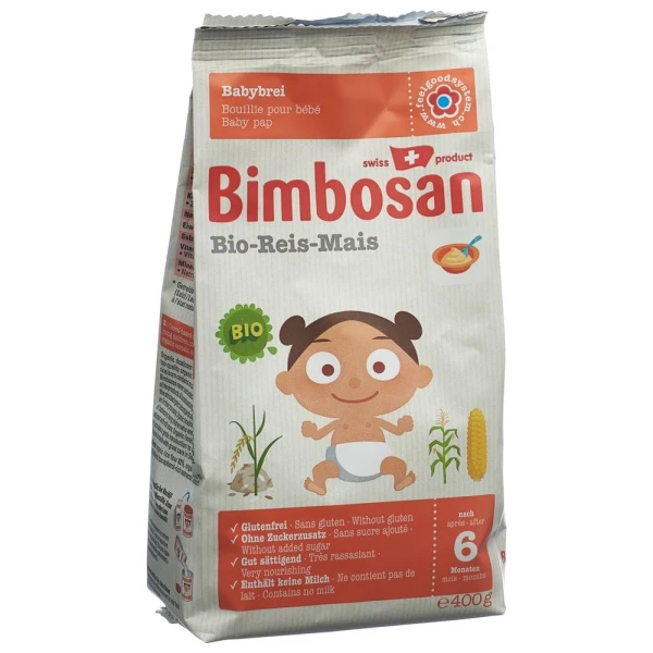 Hier sehen Sie den Artikel BIMBOSAN Bio-Reis-Mais refill 400 g aus der Kategorie Milch und Schoppenzusätze. Dieser Artikel ist erhältlich bei pedro-shop.ch