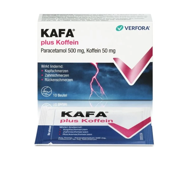 Hier sehen Sie den Artikel KAFA plus Koffein Plv Btl 10 Stk aus der Kategorie Arzneimittel der Liste D. Dieser Artikel ist erhältlich bei pedro-shop.ch