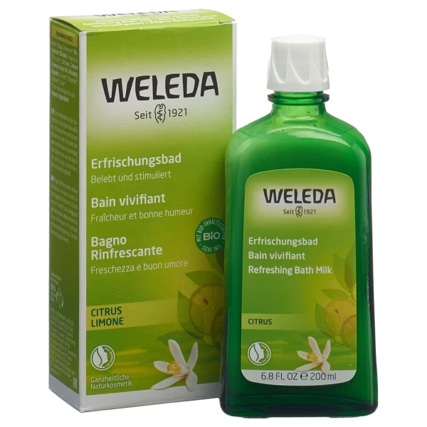 Hier sehen Sie den Artikel WELEDA Citrus Erfrischungsbad Fl 200 ml aus der Kategorie Badezusätze und Zubehör. Dieser Artikel ist erhältlich bei pedro-shop.ch