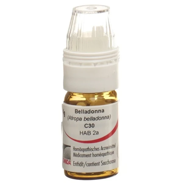 Hier sehen Sie den Artikel OMIDA Belladonna Glob C 30 mit Dosierhilfe 4 g aus der Kategorie Homöopathische Arzneimittel. Dieser Artikel ist erhältlich bei pedro-shop.ch