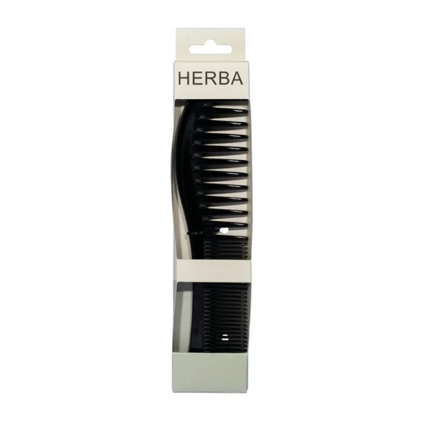 HERBA Frisier- Entwirrkamm 19cm Hartgummi schwarz