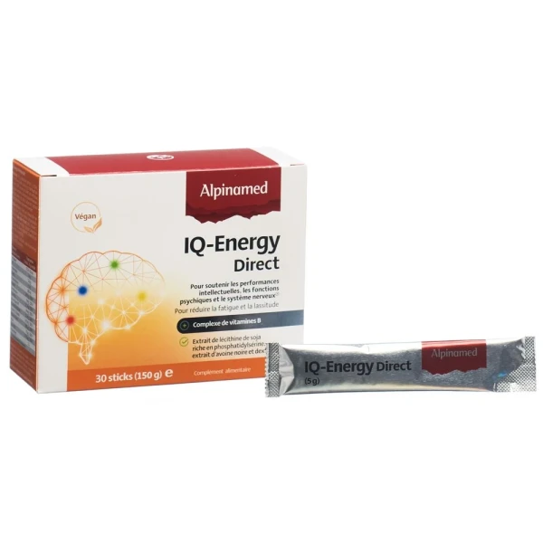 Hier sehen Sie den Artikel ALPINAMED IQ-Energy Direct 30 Stick 5 g aus der Kategorie Nahrungsergänzungsmittel. Dieser Artikel ist erhältlich bei pedro-shop.ch