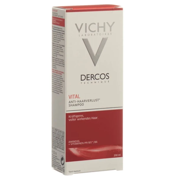 Hier sehen Sie den Artikel VICHY Dercos Vital Shamp mit Aminexil DE/IT 200 ml aus der Kategorie Haar-Shampoo. Dieser Artikel ist erhältlich bei pedro-shop.ch