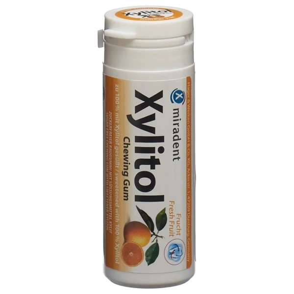 MIRADENT Xylitol Kaugummi Frucht 30 Stk