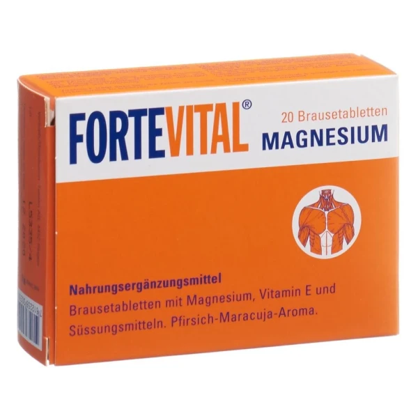 Hier sehen Sie den Artikel FORTEVITAL Magnesium Brausetabl 20 Stk aus der Kategorie Nahrungsergänzungsmittel. Dieser Artikel ist erhältlich bei pedro-shop.ch