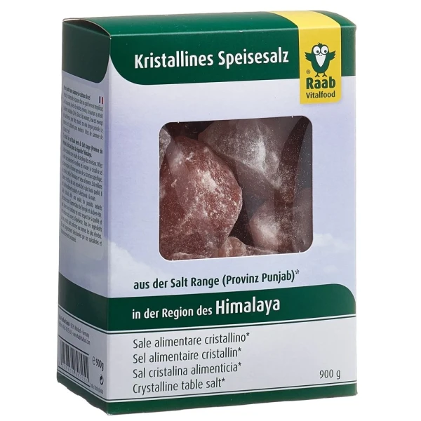 RAAB Himalaya Salz Brocken Karton 900 g