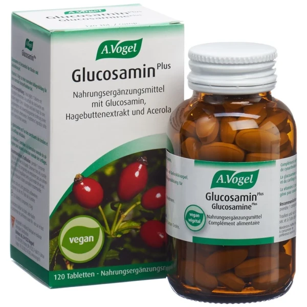 Hier sehen Sie den Artikel VOGEL Glucosamin Plus Tabl m Hagebuttenext 120 Stk aus der Kategorie Nahrungsergänzungsmittel. Dieser Artikel ist erhältlich bei pedro-shop.ch