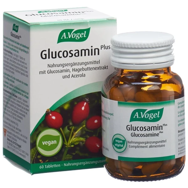 Hier sehen Sie den Artikel VOGEL Glucosamin Plus Tabl m Hagebuttenext 60 Stk aus der Kategorie Nahrungsergänzungsmittel. Dieser Artikel ist erhältlich bei pedro-shop.ch