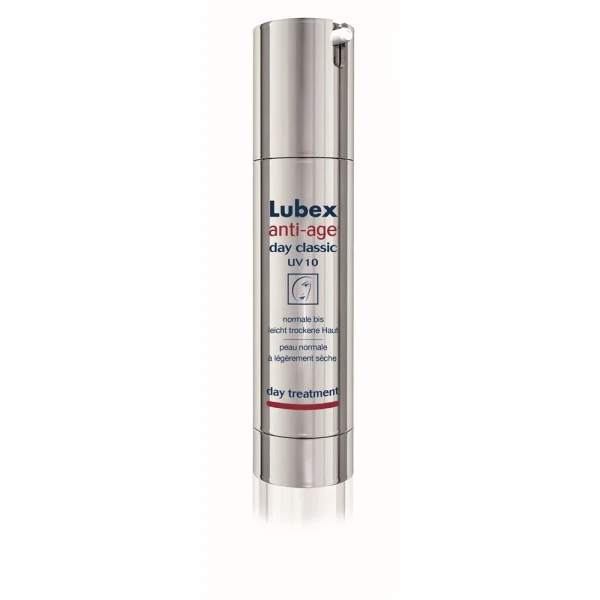 Hier sehen Sie den Artikel LUBEX ANTI-AGE day classic UV10 50 ml aus der Kategorie Gesichts-Balsam/Creme/Gel/Öl. Dieser Artikel ist erhältlich bei pedro-shop.ch