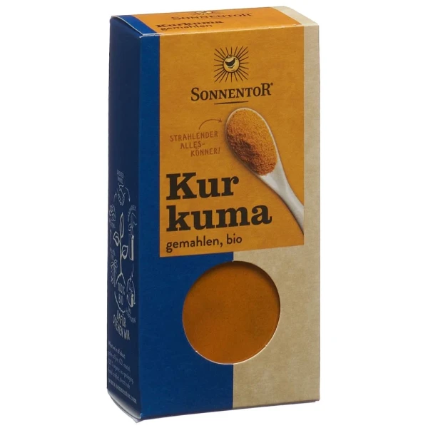 Hier sehen Sie den Artikel SONNENTOR Kurkuma gemahlen 40 g aus der Kategorie Gewürze. Dieser Artikel ist erhältlich bei pedro-shop.ch