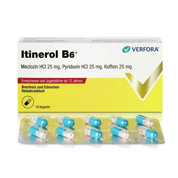 Hier sehen Sie den Artikel ITINEROL B6 Kaps 10 Stk aus der Kategorie Arzneimittel der Liste D. Dieser Artikel ist erhältlich bei pedro-shop.ch