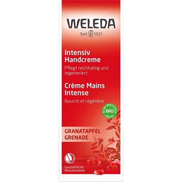 Hier sehen Sie den Artikel WELEDA GRANATAPFEL Intensiv Handcreme 50 ml aus der Kategorie Hand-Balsam/Creme/Gel. Dieser Artikel ist erhältlich bei pedro-shop.ch