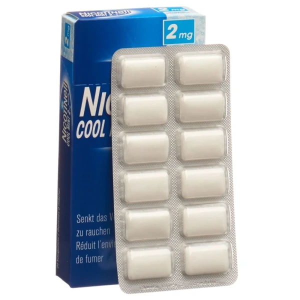 Hier sehen Sie den Artikel NICOTINELL Gum 2 mg cool mint 24 Stk aus der Kategorie Arzneimittel der Liste D. Dieser Artikel ist erhältlich bei pedro-shop.ch