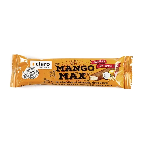 CLARO Mango Max Mango-Kokos-Riegel Bio 33 g