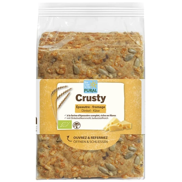 PURAL Crusty Dinkel-Käse und Sonnenblumenker 200 g
