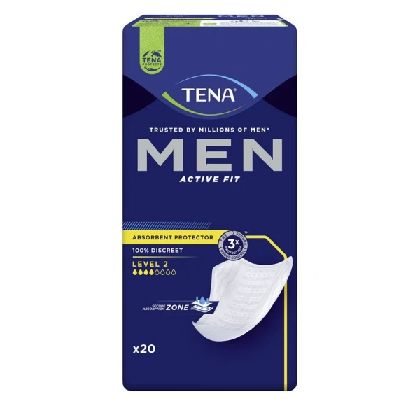 Hier sehen Sie den Artikel TENA Men Level 2 20 Stk aus der Kategorie Inkontinenz Einlagen. Dieser Artikel ist erhältlich bei pedro-shop.ch