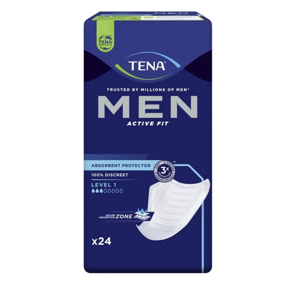 Hier sehen Sie den Artikel TENA Men Level 1 24 Stk aus der Kategorie Inkontinenz Einlagen. Dieser Artikel ist erhältlich bei pedro-shop.ch