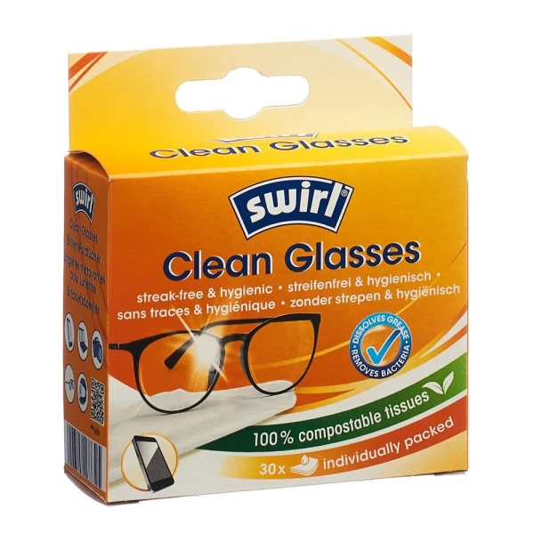 Hier sehen Sie den Artikel SWIRL Brillenputztücher 30 Stk aus der Kategorie Anti-Anlauf und Reinigung. Dieser Artikel ist erhältlich bei pedro-shop.ch