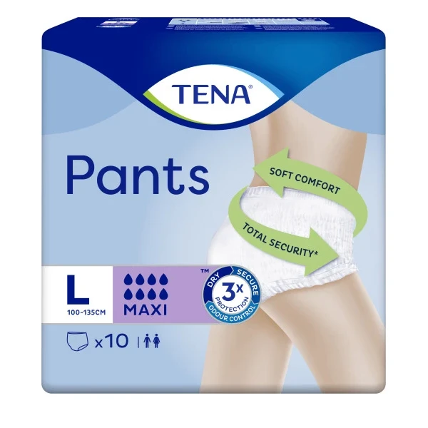 Hier sehen Sie den Artikel TENA Pants Maxi L 10 Stk aus der Kategorie Inkontinenz Windelhosen. Dieser Artikel ist erhältlich bei pedro-shop.ch
