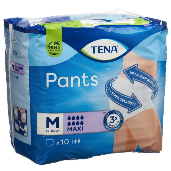 Hier sehen Sie den Artikel TENA Pants Maxi M 10 Stk aus der Kategorie Inkontinenz Windelhosen. Dieser Artikel ist erhältlich bei pedro-shop.ch