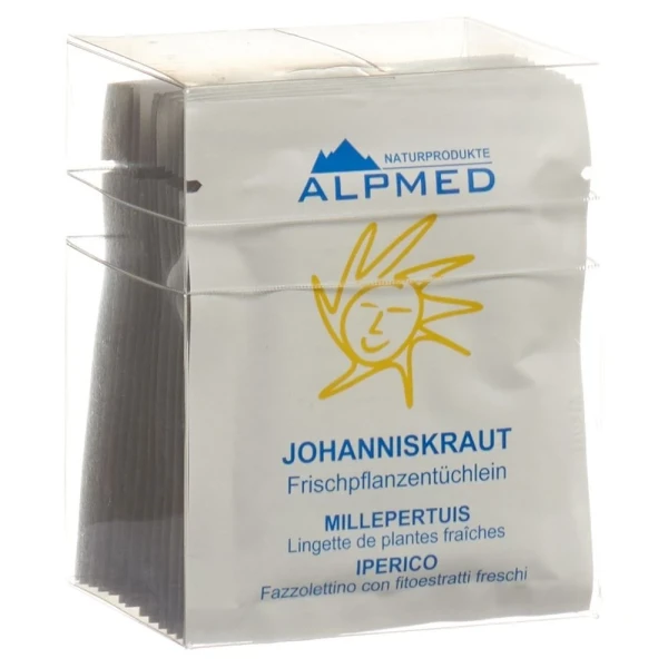 Hier sehen Sie den Artikel ALPMED Frischpflanzentüchlein Johanniskraut 13 Stk aus der Kategorie Kosmetika für spezielle Anwendungen. Dieser Artikel ist erhältlich bei pedro-shop.ch
