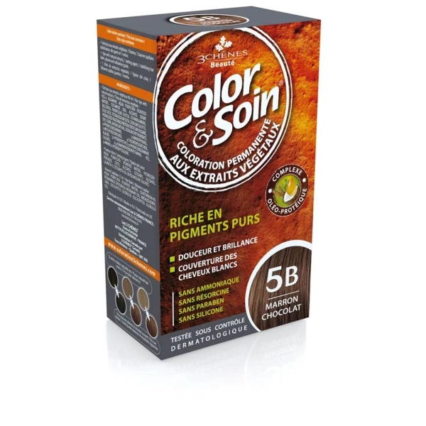 COLOR & SOIN Coloration 5B marron chocolat 135 ml