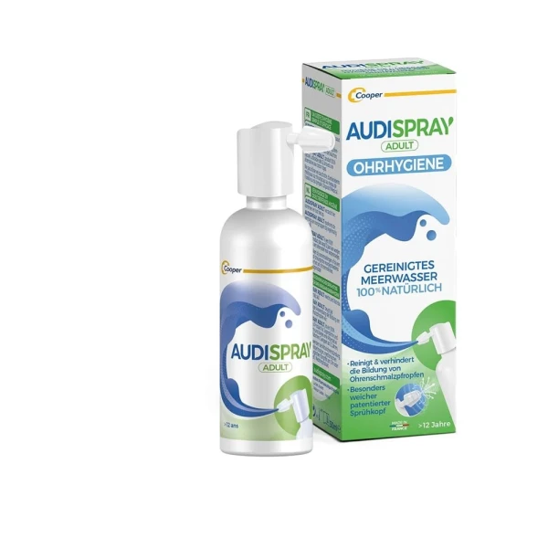 Hier sehen Sie den Artikel AUDISPRAY Adult Ohrenhygiene Spr 50 ml aus der Kategorie Ohrenreiniger. Dieser Artikel ist erhältlich bei pedro-shop.ch