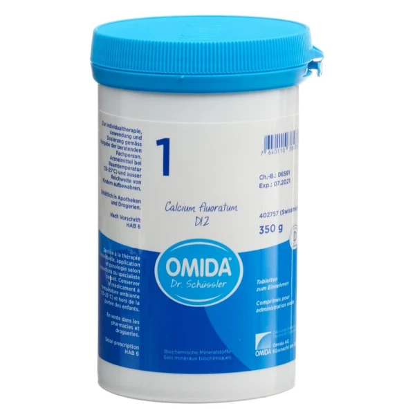 OMIDA SCHÜSSLER Nr1 Cal fluor Tabl D 12 Ds 350 g