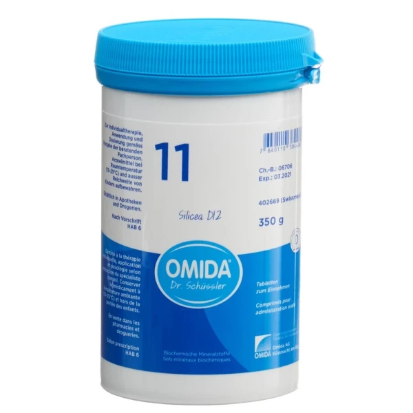 OMIDA SCHÜSSLER Nr11 Silicea Tabl D 12 Ds 350 g