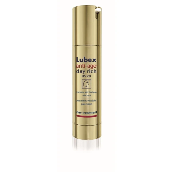 Hier sehen Sie den Artikel LUBEX ANTI-AGE day rich UV30 50 ml aus der Kategorie Gesichts-Balsam/Creme/Gel/Öl. Dieser Artikel ist erhältlich bei pedro-shop.ch