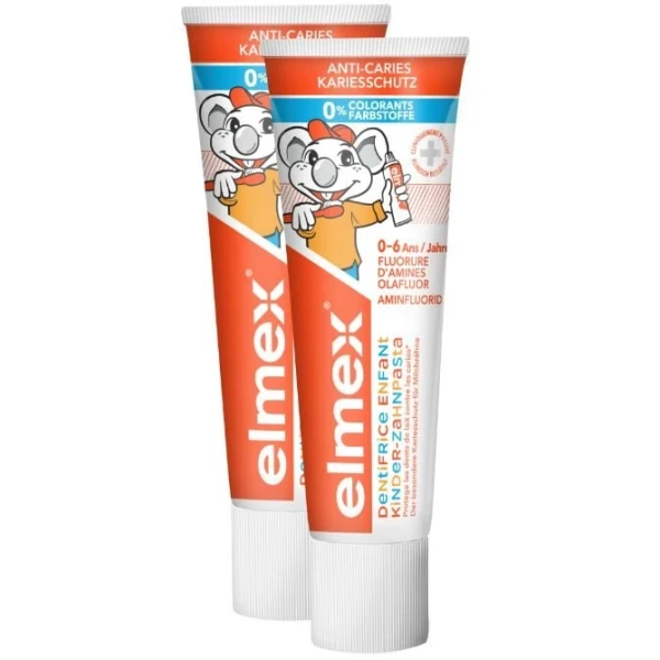 Hier sehen Sie den Artikel ELMEX KINDER Zahnpasta 2 x 75 ml aus der Kategorie Zahnpasta/Gel/Pulver. Dieser Artikel ist erhältlich bei pedro-shop.ch