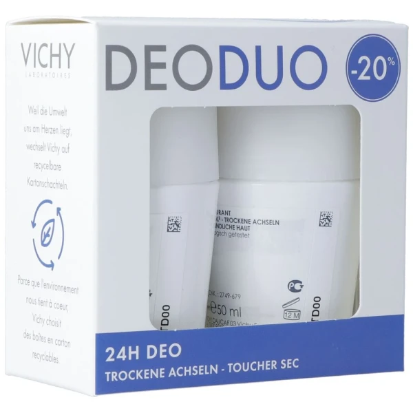 VICHY Deo Anti Nässe Duo -20% 2 Roll-on 50 ml