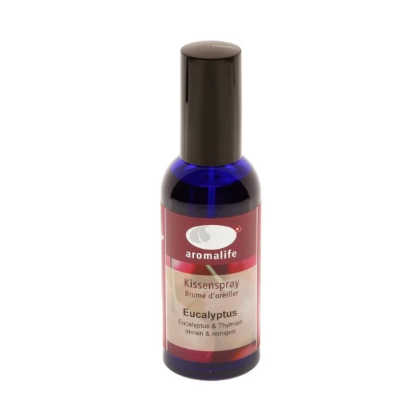 Hier sehen Sie den Artikel AROMALIFE Kissenspray Eucalyptus & Thymian 100 ml aus der Kategorie Raum-Deo. Dieser Artikel ist erhältlich bei pedro-shop.ch