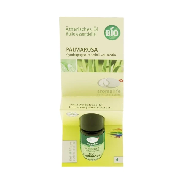 Hier sehen Sie den Artikel AROMALIFE TOP Palmarosa-4 Äth/Öl Fl 5 ml aus der Kategorie Ätherische Öle. Dieser Artikel ist erhältlich bei pedro-shop.ch