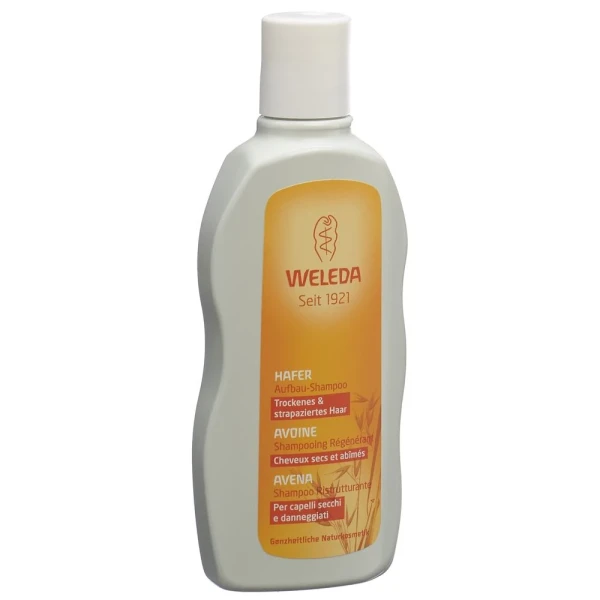 Hier sehen Sie den Artikel WELEDA Hafer Aufbau-Shampoo 190 ml aus der Kategorie Haar-Shampoo. Dieser Artikel ist erhältlich bei pedro-shop.ch
