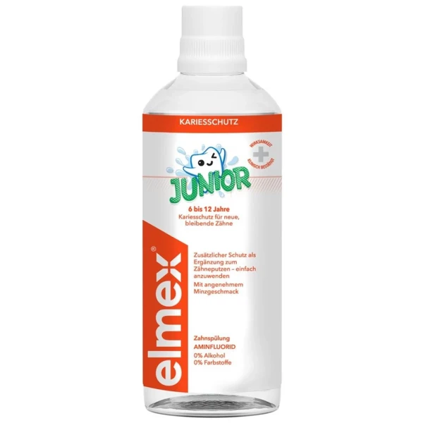 Hier sehen Sie den Artikel ELMEX JUNIOR Zahnspülung 400 ml aus der Kategorie Zahnspülungen/Mundwasser. Dieser Artikel ist erhältlich bei pedro-shop.ch