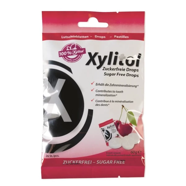 MIRADENT Xylitol Drops Cherry 60 g