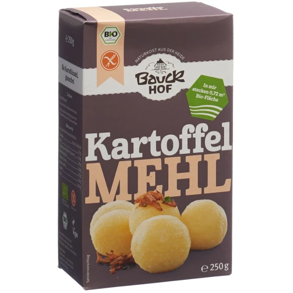 Hier sehen Sie den Artikel BAUCKHOF Kartoffelmehl Stärke glutenfrei 250 g aus der Kategorie Mehle und Griesse. Dieser Artikel ist erhältlich bei pedro-shop.ch