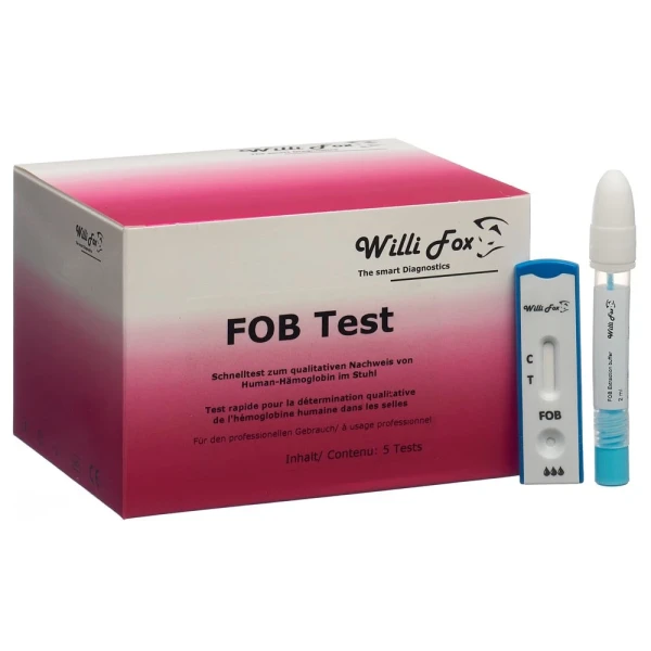 WILLI FOX FOB Test (occul Hämoglo im Stuhl) 5 Stk