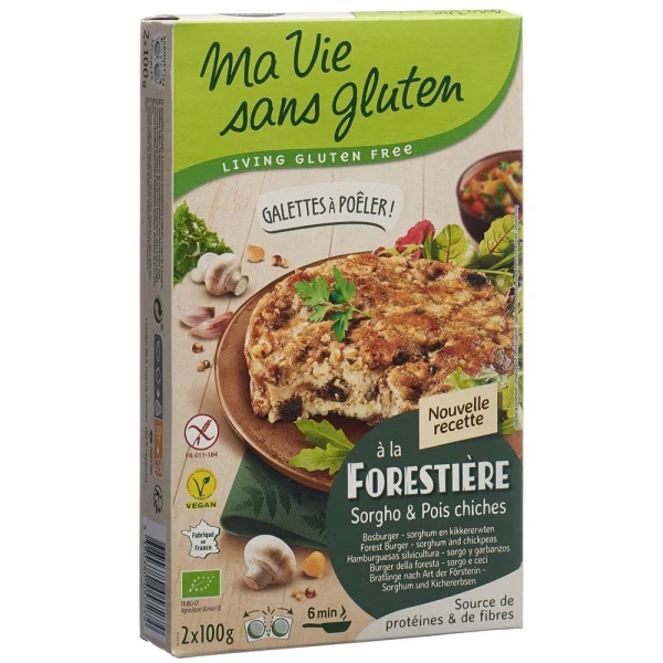 MA VIE S GLUT Bratlinge Pilze-Kichererbs 2 x 100 g