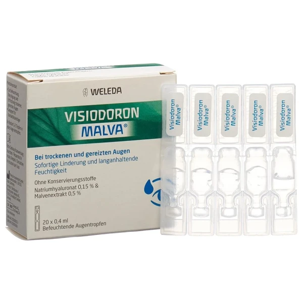 VISIODORON MALVA Gtt Opht 20 Monodos 0.4 ml