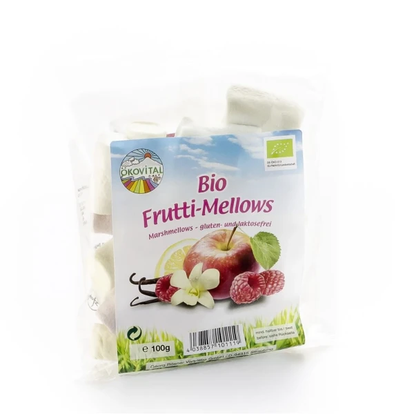 Hier sehen Sie den Artikel ÖKOVITAL Marshmellows Frutti-Mellows 100 aus der Kategorie . Dieser Artikel ist erhältlich bei pedro-shop.ch
